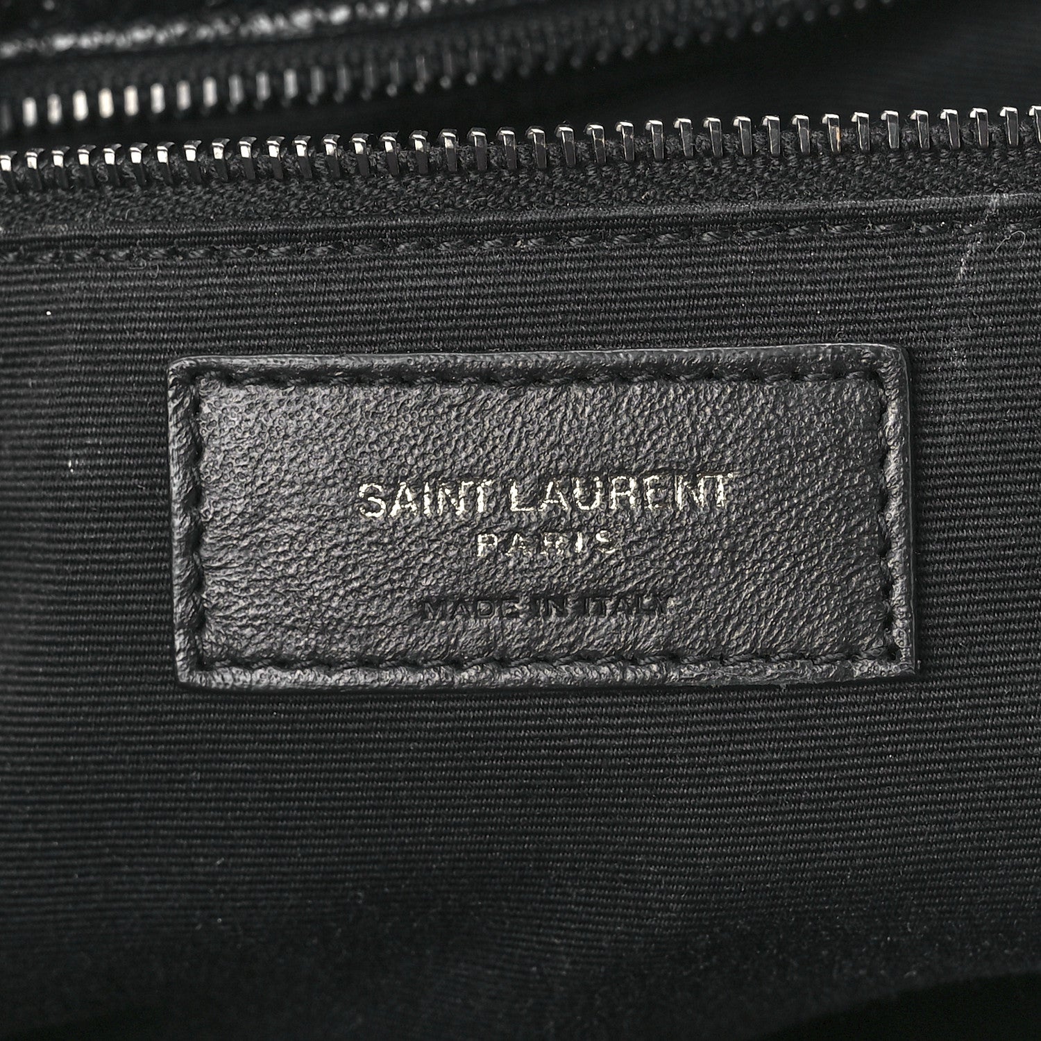 Saint Laurent Crinkled Calfskin Matelasse Monogram Medium Niki Chain Satchel Black 6 of 14