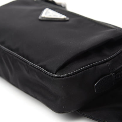 Prada Tessuto Nylon Saffiano Belt Bag Black 7 of 11