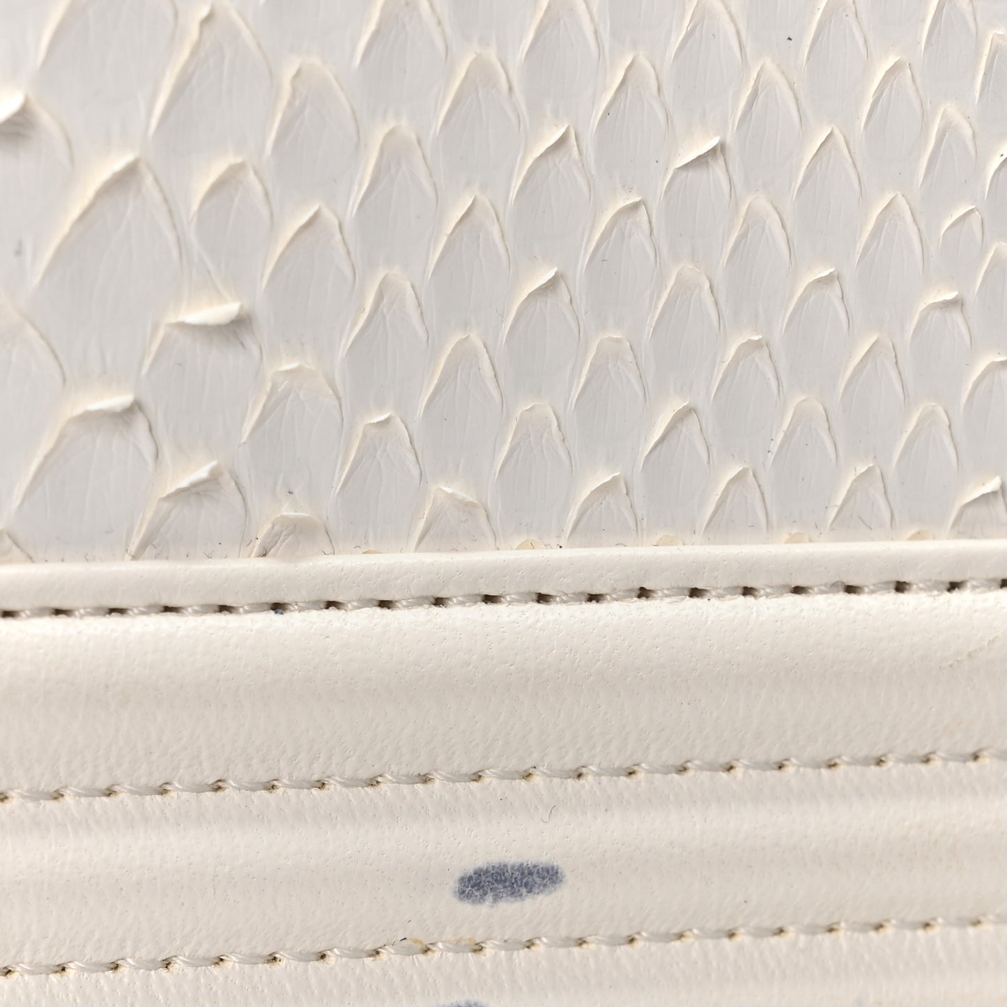 Snakeskin Medium Boy Flap White
