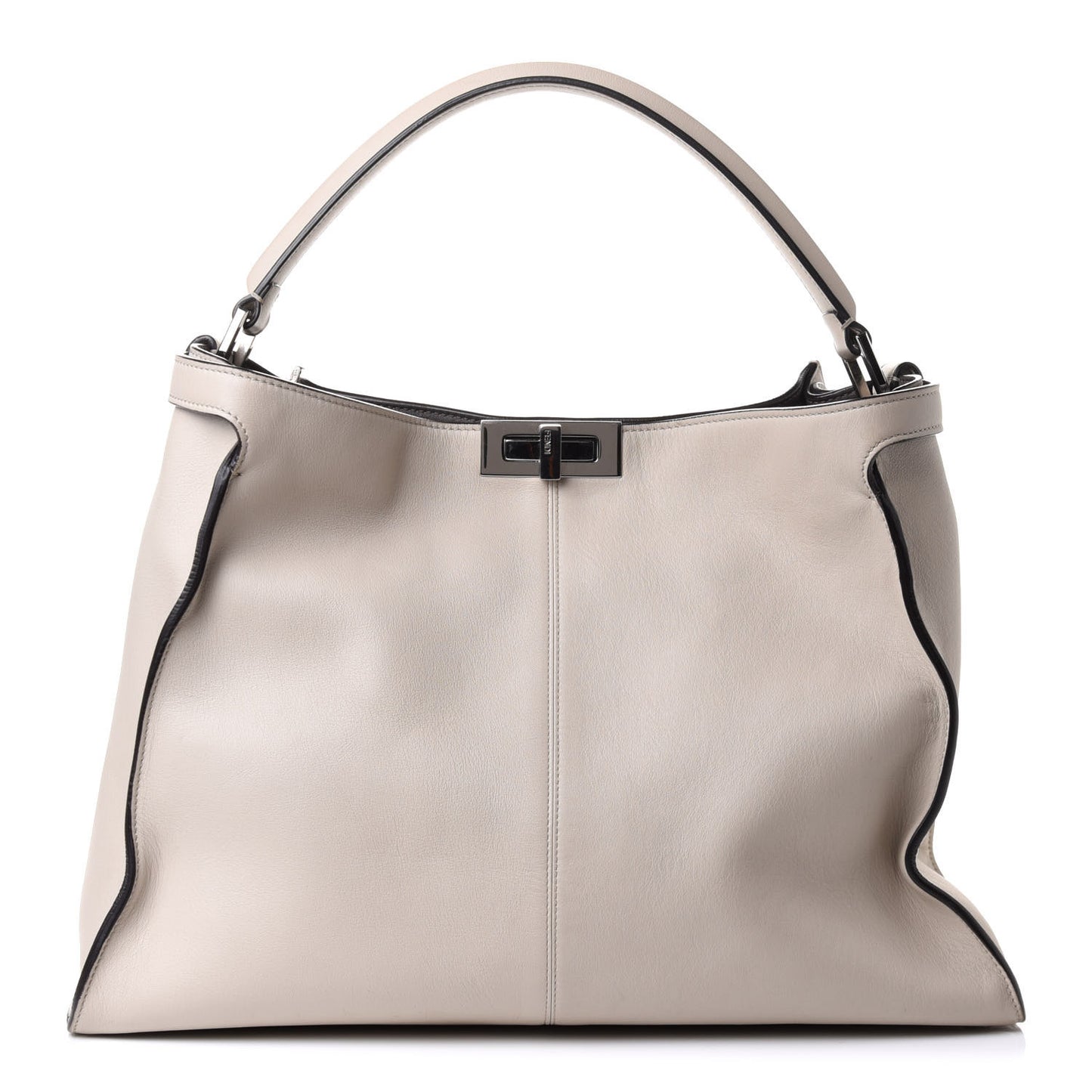 Vitello Seta Century Large Peekaboo X-Lite Latte Balena
