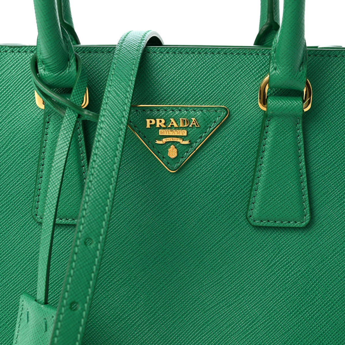 Saffiano Lux Metal Triangle Handbag Mango