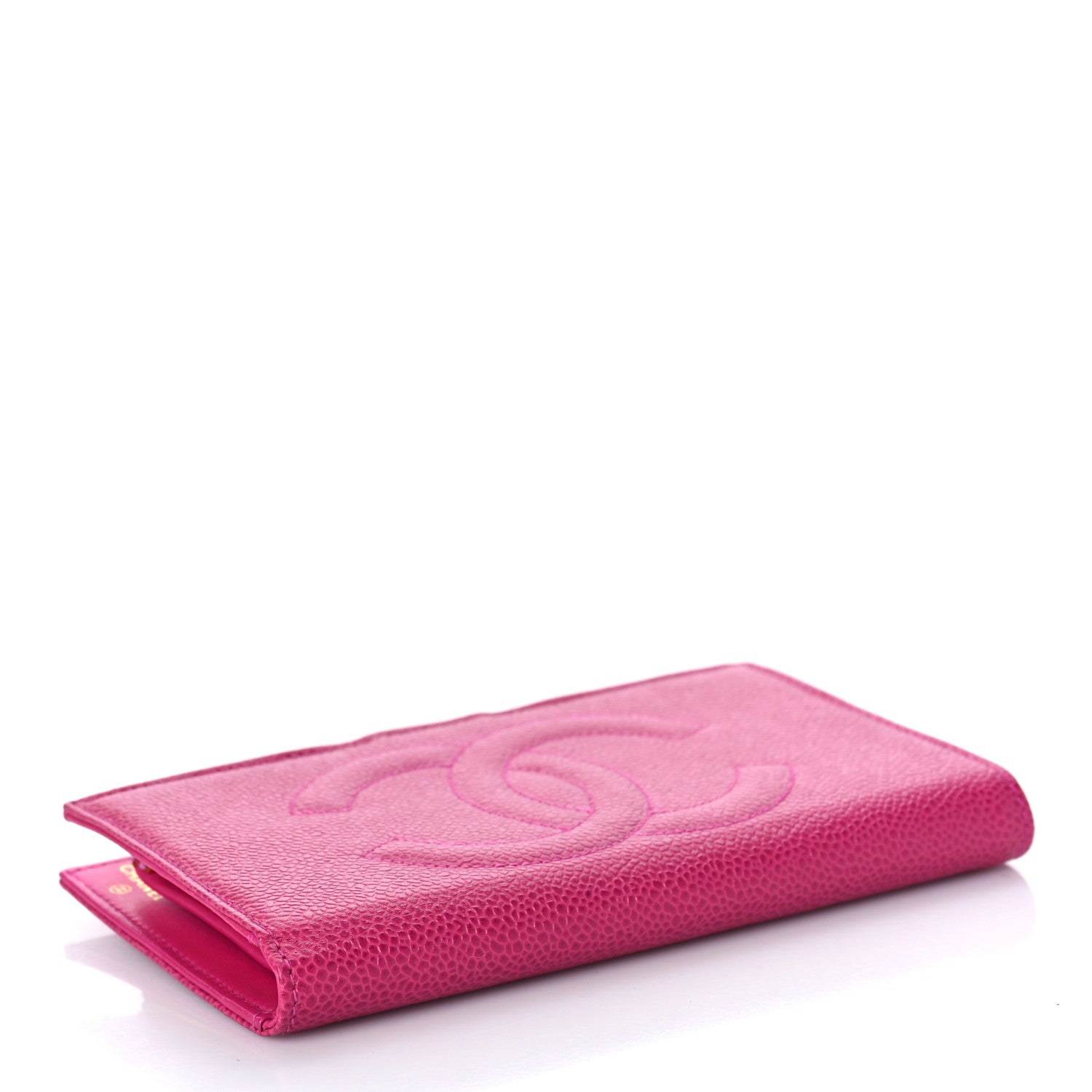 Chanel Caviar Timeless CC French Wallet Dark Pink 4 of 13