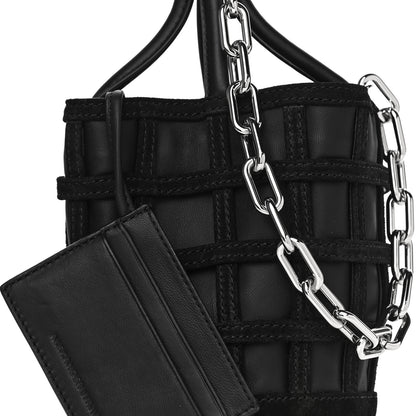 Alexander Wang Suede Calfskin Roxy Mini Bucket Bag Black 7 of 10