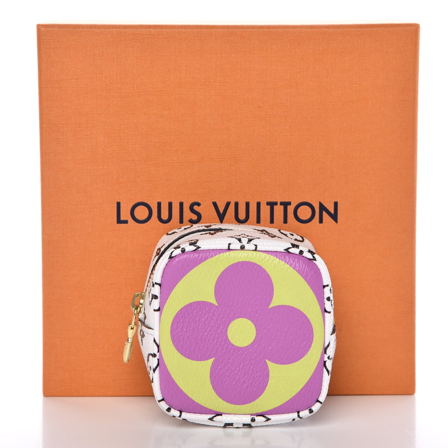 Monogram Giant Cube Coin Purse Pink