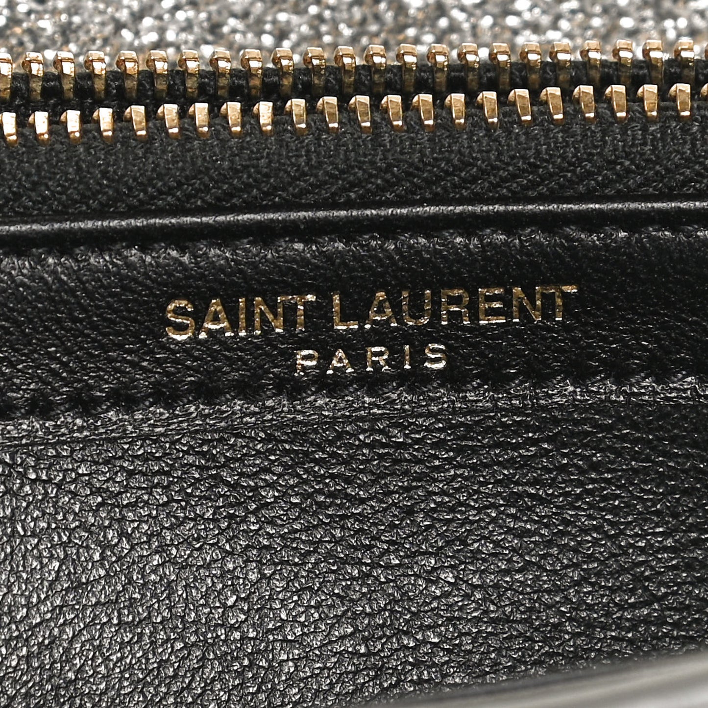 Metallic Calfskin Classic Monogram Cassandre Wallet Silver