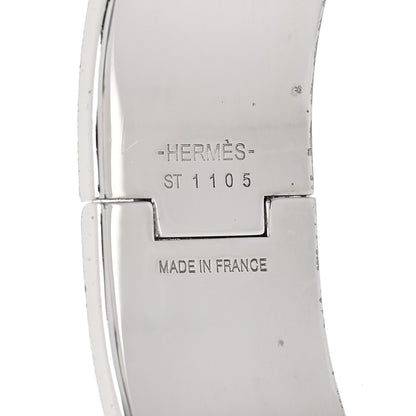 Hermes Enamel Wide Clic Clac H Bracelet GM Black 4 of 4