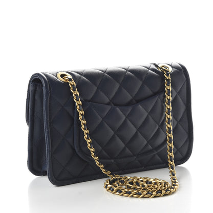 Chanel Caviar Quilted Medium Sweet Classic Flap Navy Blue 3 of 10
