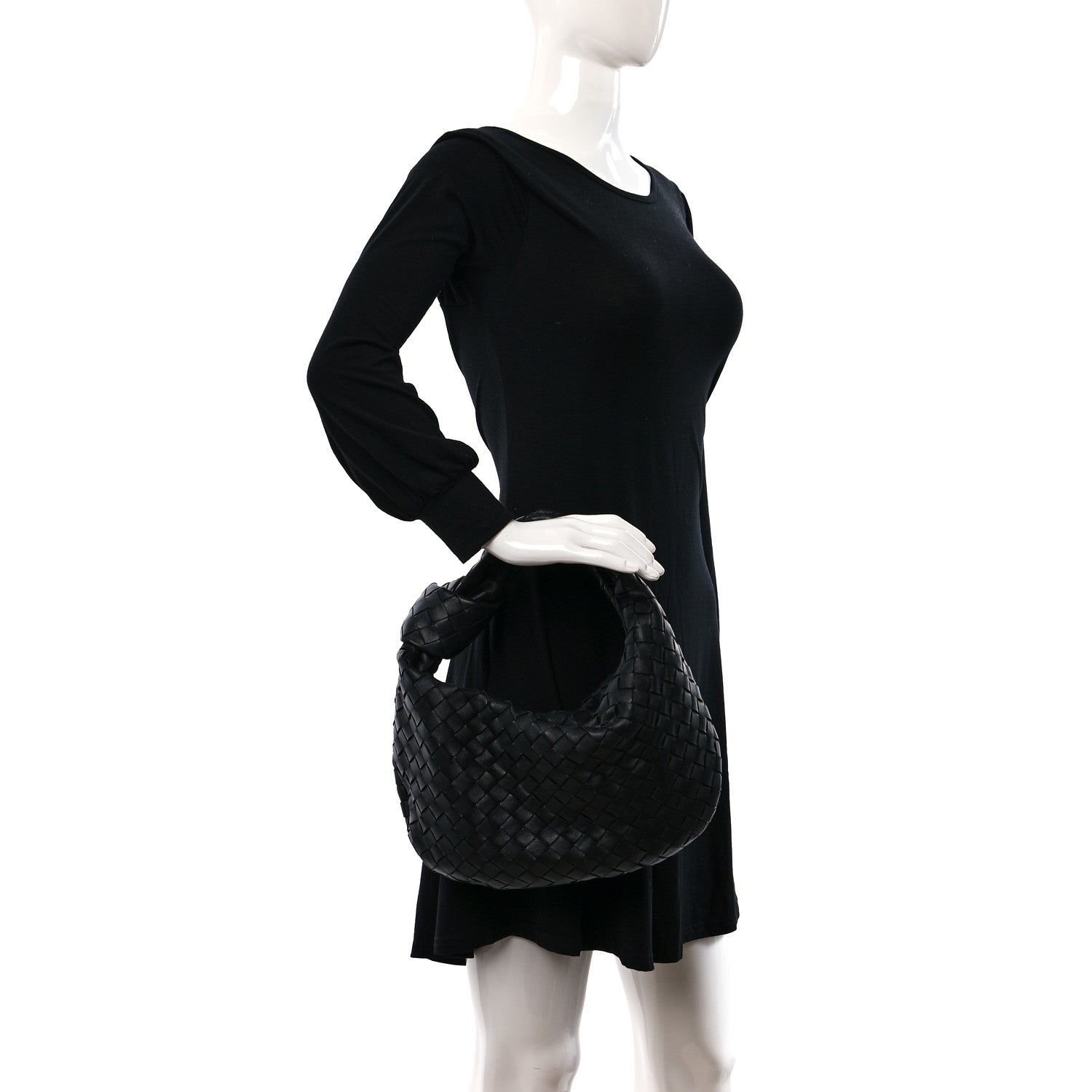 Bottega Veneta Nappa Intrecciato Teen Jodie Hobo Black 2 of 9