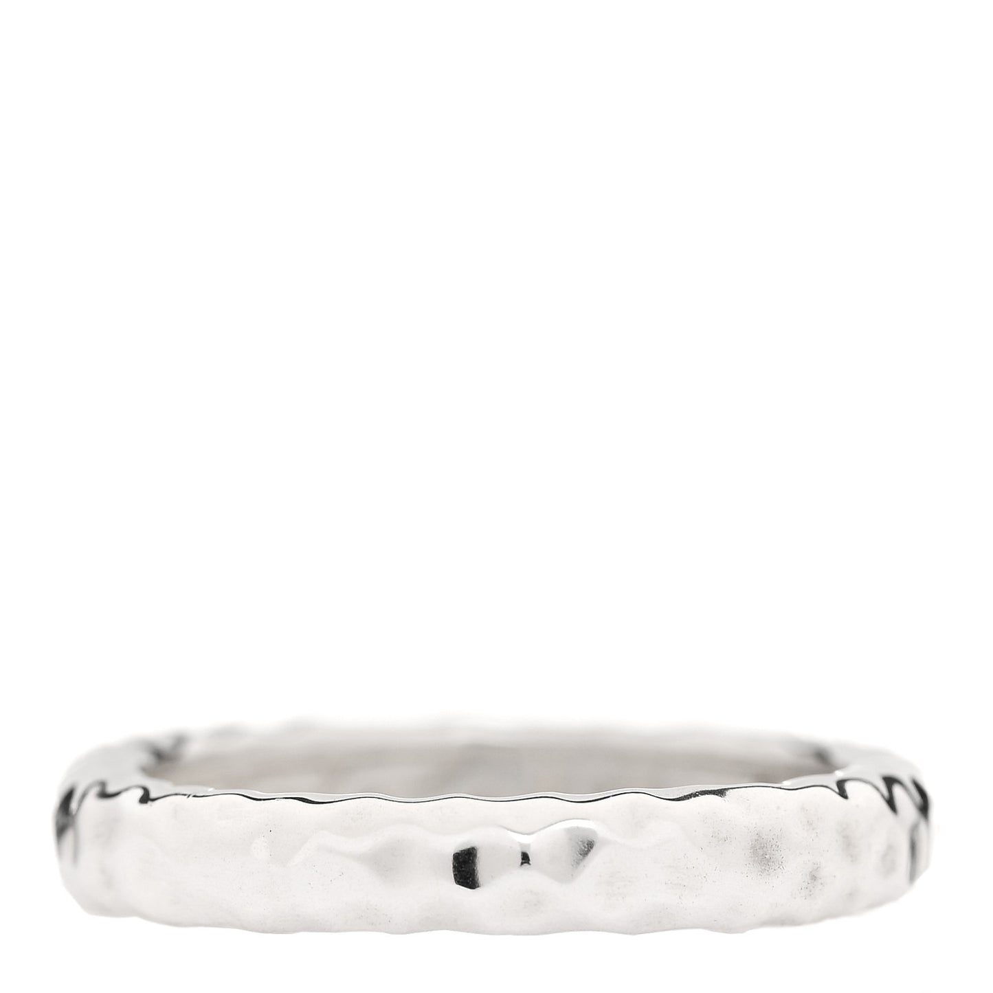 Sterling Silver Hammered Band Ring 55 7.25