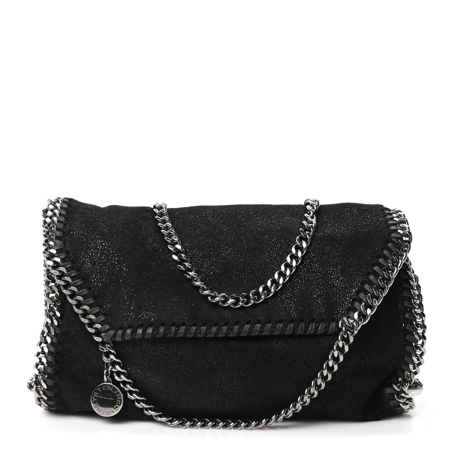 Shaggy Deer Mini Falabella Crossbody Bag Black