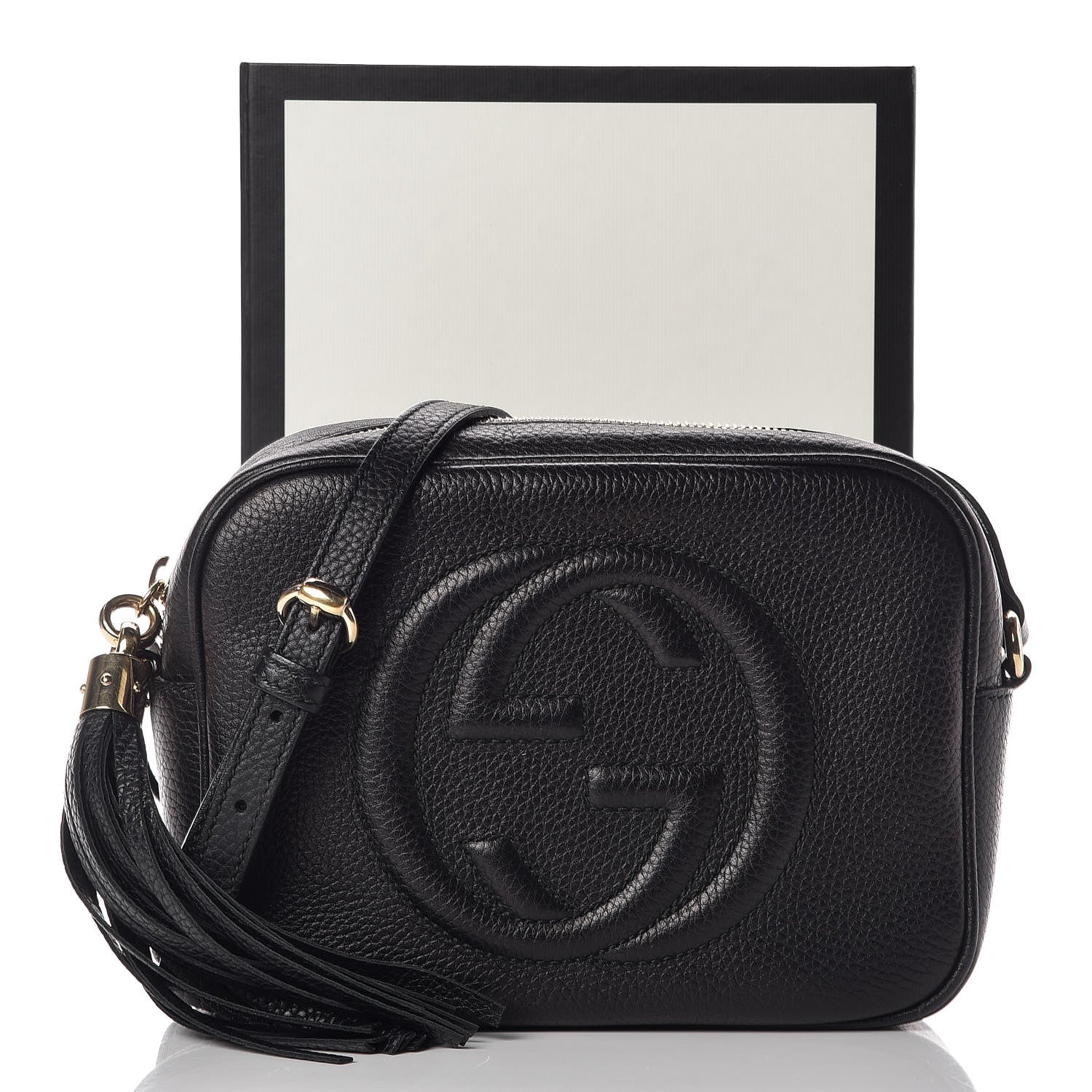 Gucci Pebbled Calfskin Small Soho Disco Bag Black 10 of 10