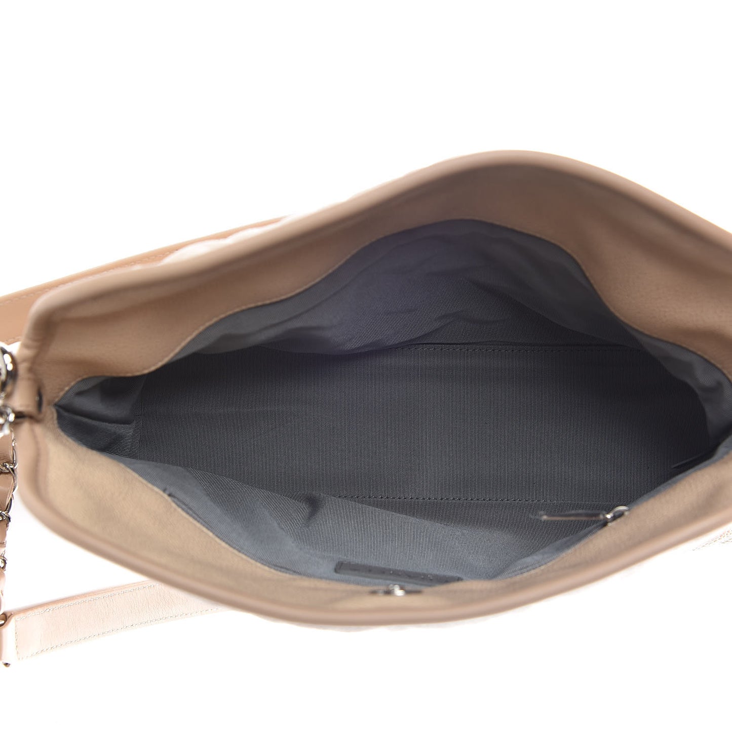 Caviar Quilted French Riviera Hobo Beige