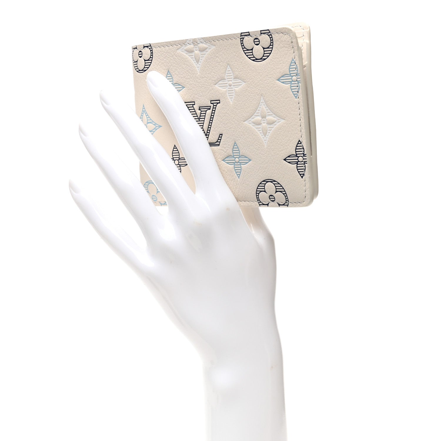 Louis Vuitton Monogram Shadow Multiple Wallet Ecru White 2 of 7