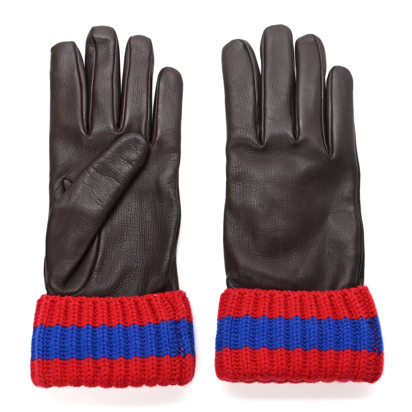 Nappa Cashmere Web Gloves M Dark Brown