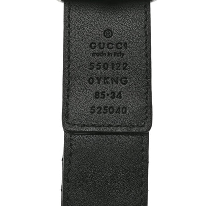 Gucci Calfskin Trapuntata Zumi 30mm Belt 85 34 Black 4 of 5
