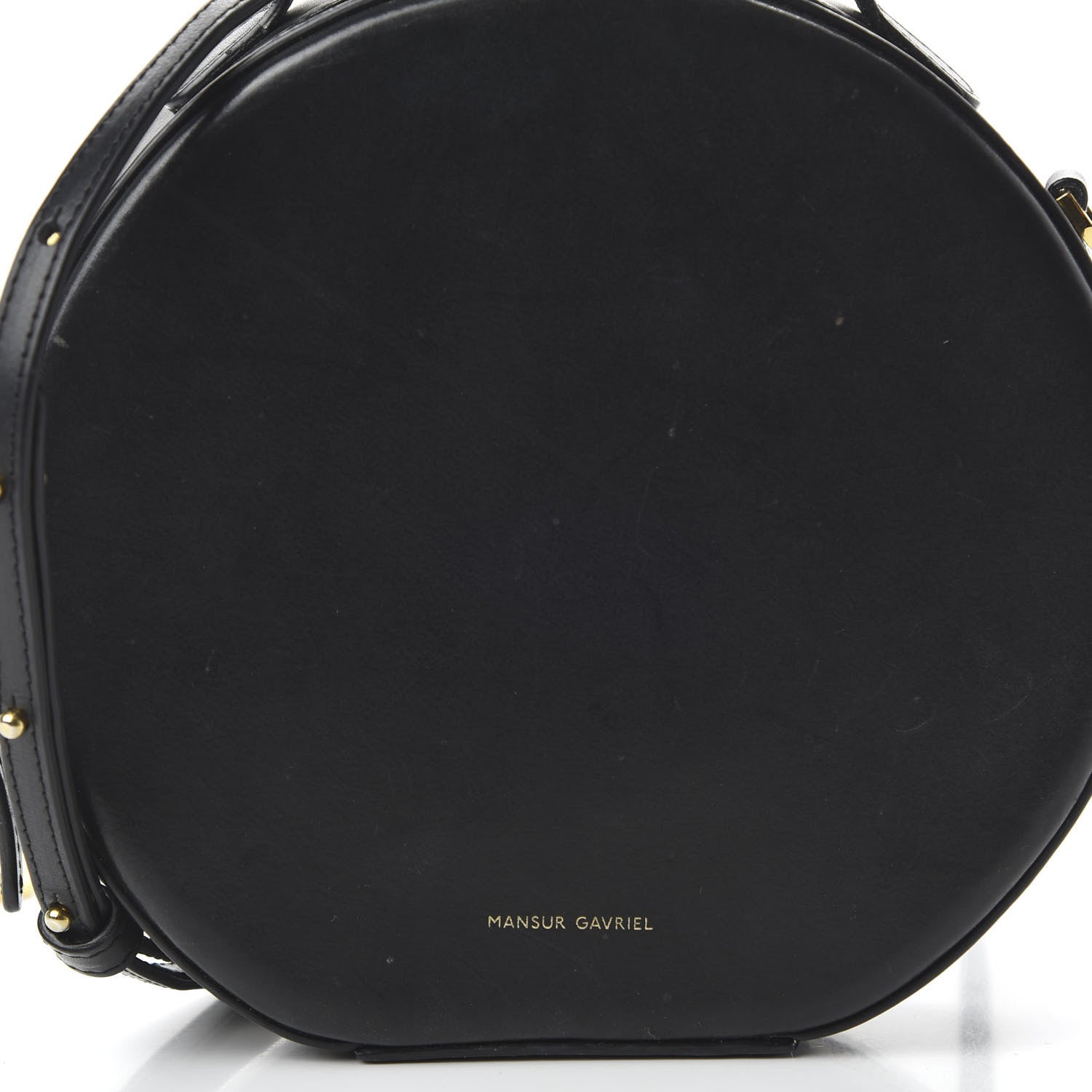 Mansur Gavriel Calfskin Circle Crossbody Bag Black 10 of 10