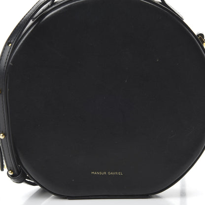 Mansur Gavriel Calfskin Circle Crossbody Bag Black 10 of 10