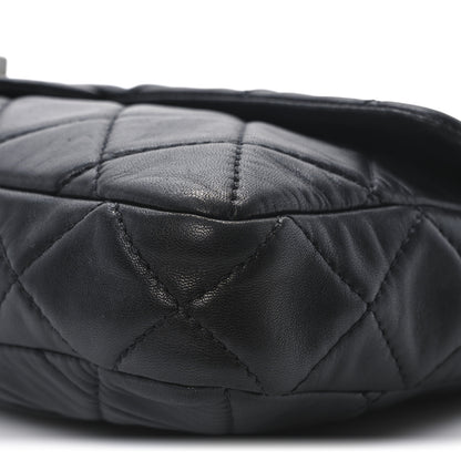 Chanel Lambskin Quilted Jumbo Roll 2.55 Reissue Clutch Black 10 of 10