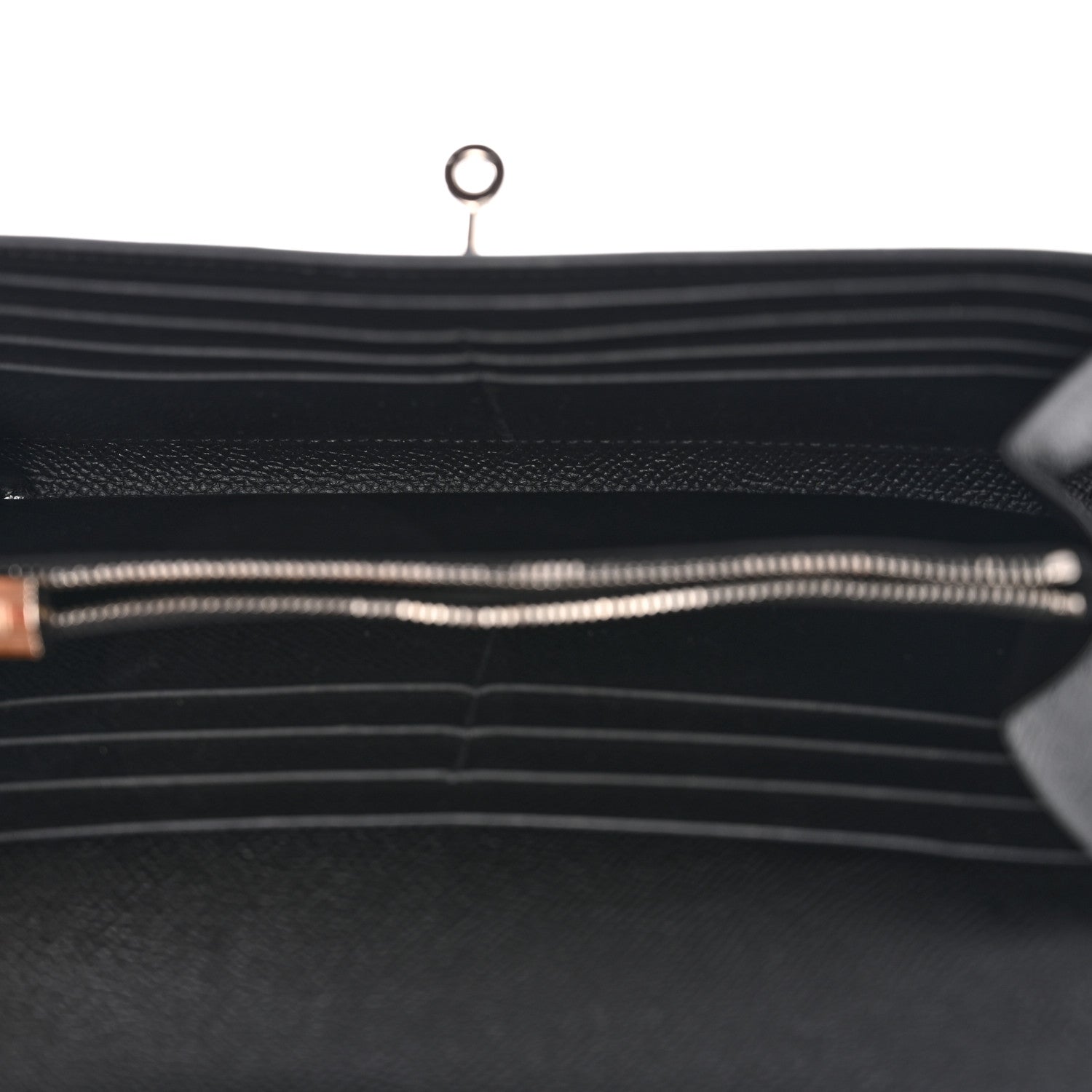 Hermes Epsom Kelly Longue Wallet Black 5 of 8
