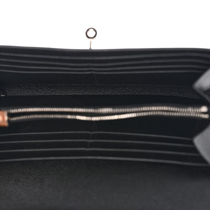 Hermes Epsom Kelly Longue Wallet Black 5 of 8
