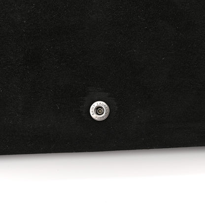 Saint Laurent Paillette Suede Monogram Kate Chain Wallet Pink Black 13 of 14