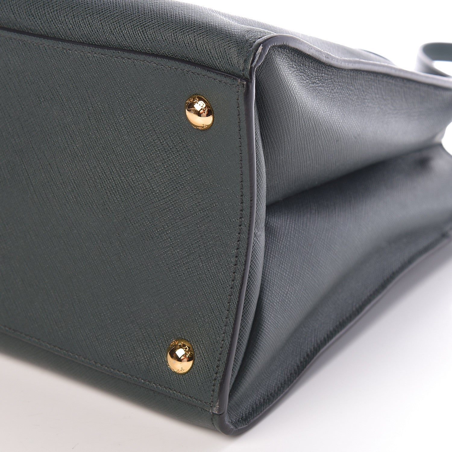 Prada Saffiano Soft Tote Smeraldo 9 of 9