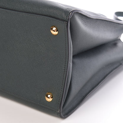 Prada Saffiano Soft Tote Smeraldo 9 of 9