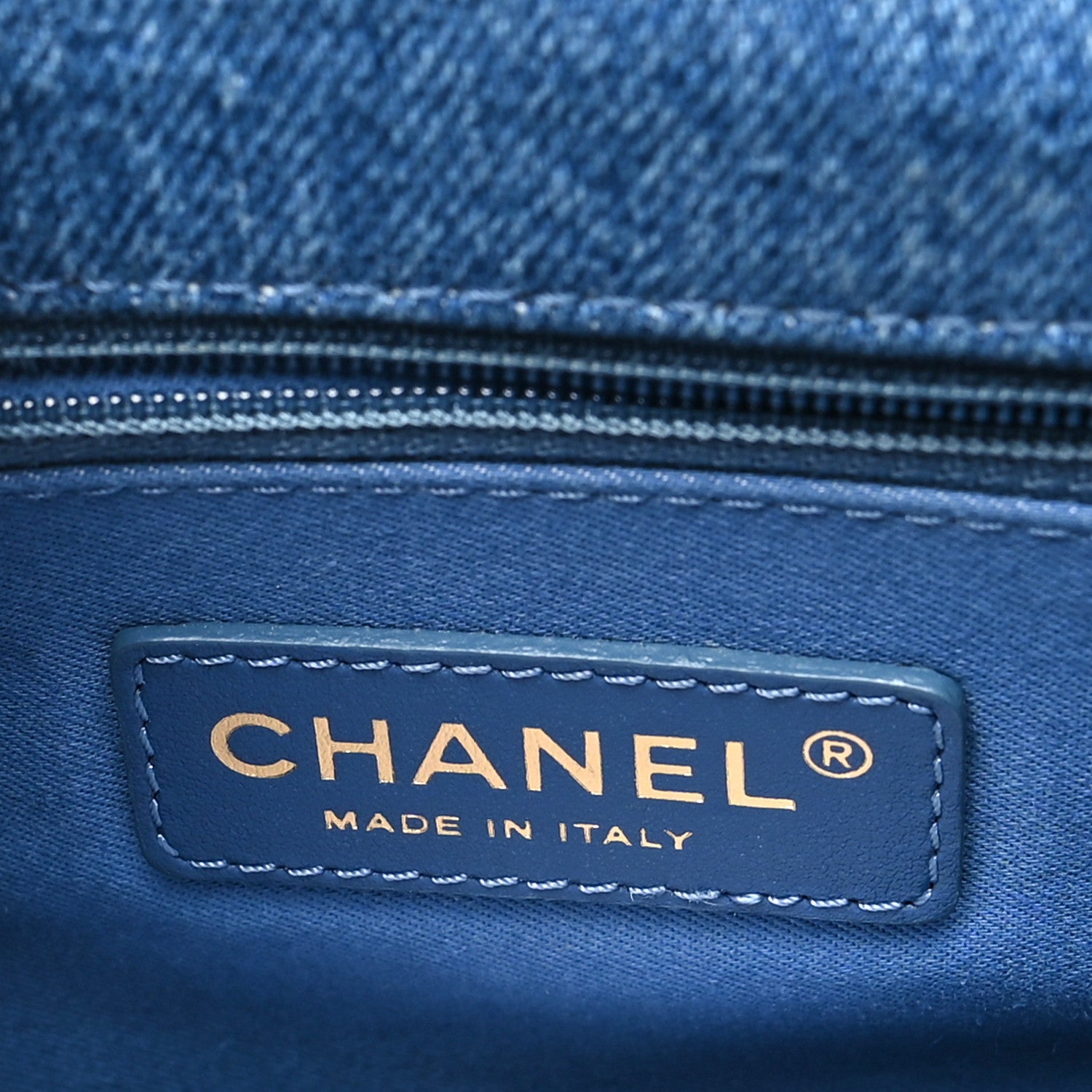 Chanel Denim Quilted Denim Large Mood Flap Blue Multicolor 6 of 10