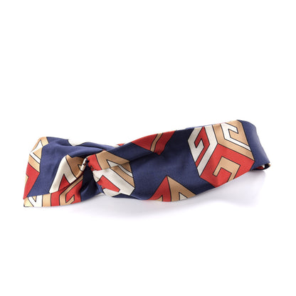 Gucci Silk GG Wallpaper Duchess Headband Royal Blue Red 1 of 4