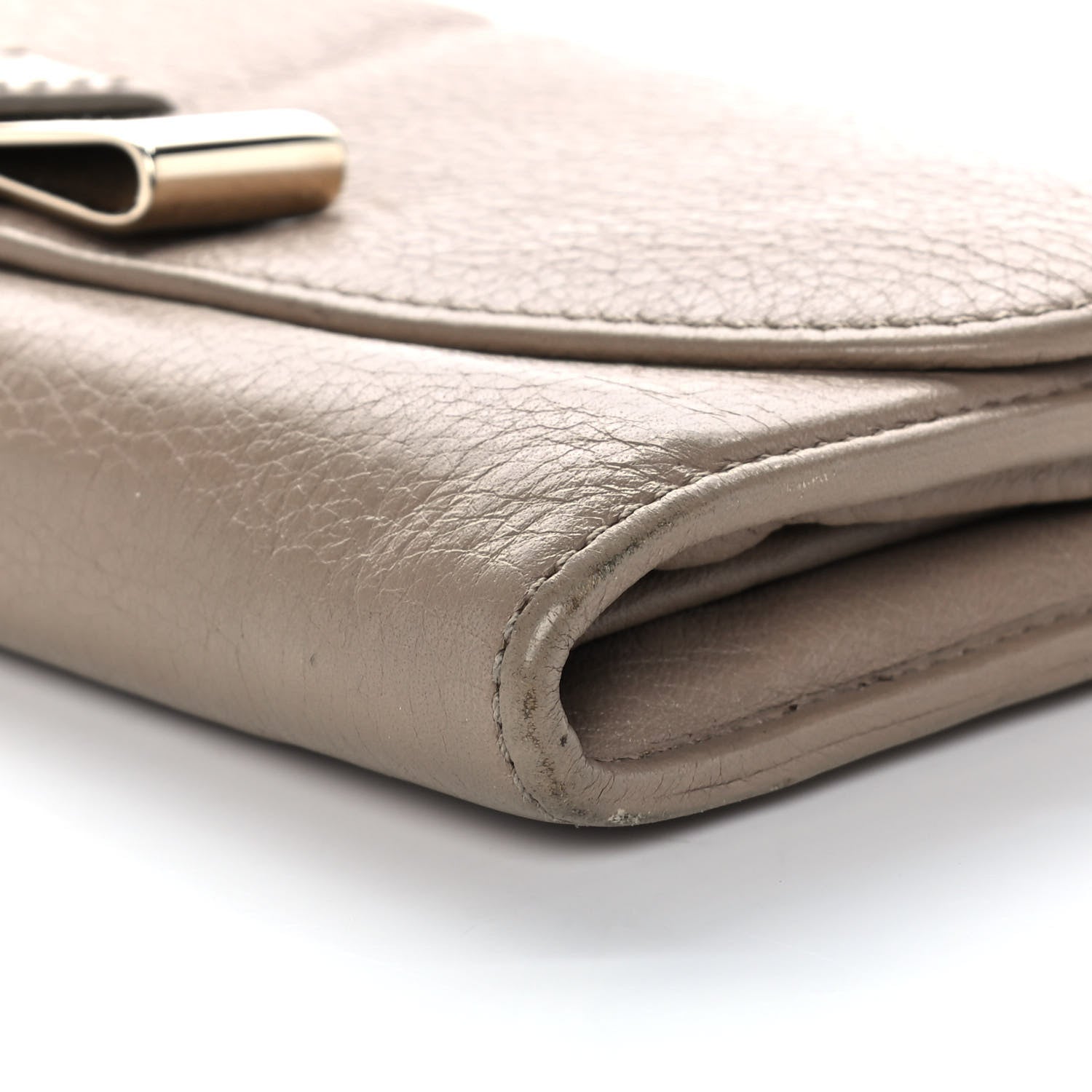 Chloe Calfskin Lily Continental Wallet Grey 11 of 14