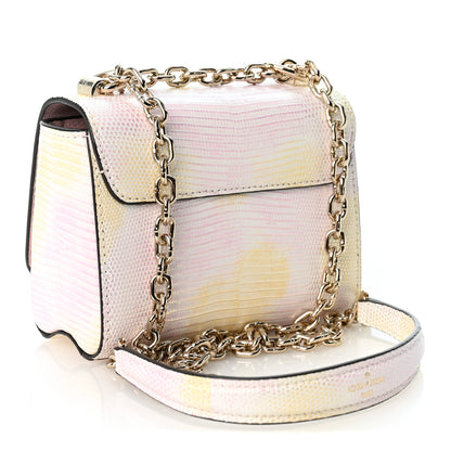 Louis Vuitton Iridescent Lizard Mini Twist Shoulder Bag Pastel Mirage 4 of 10