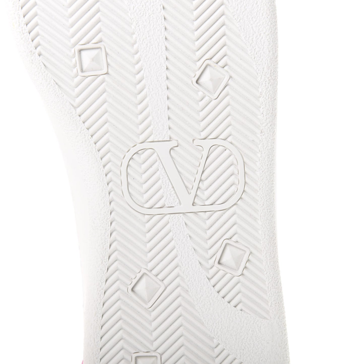Calfskin Womens Backnet Sneakers 41 White Fuchsia