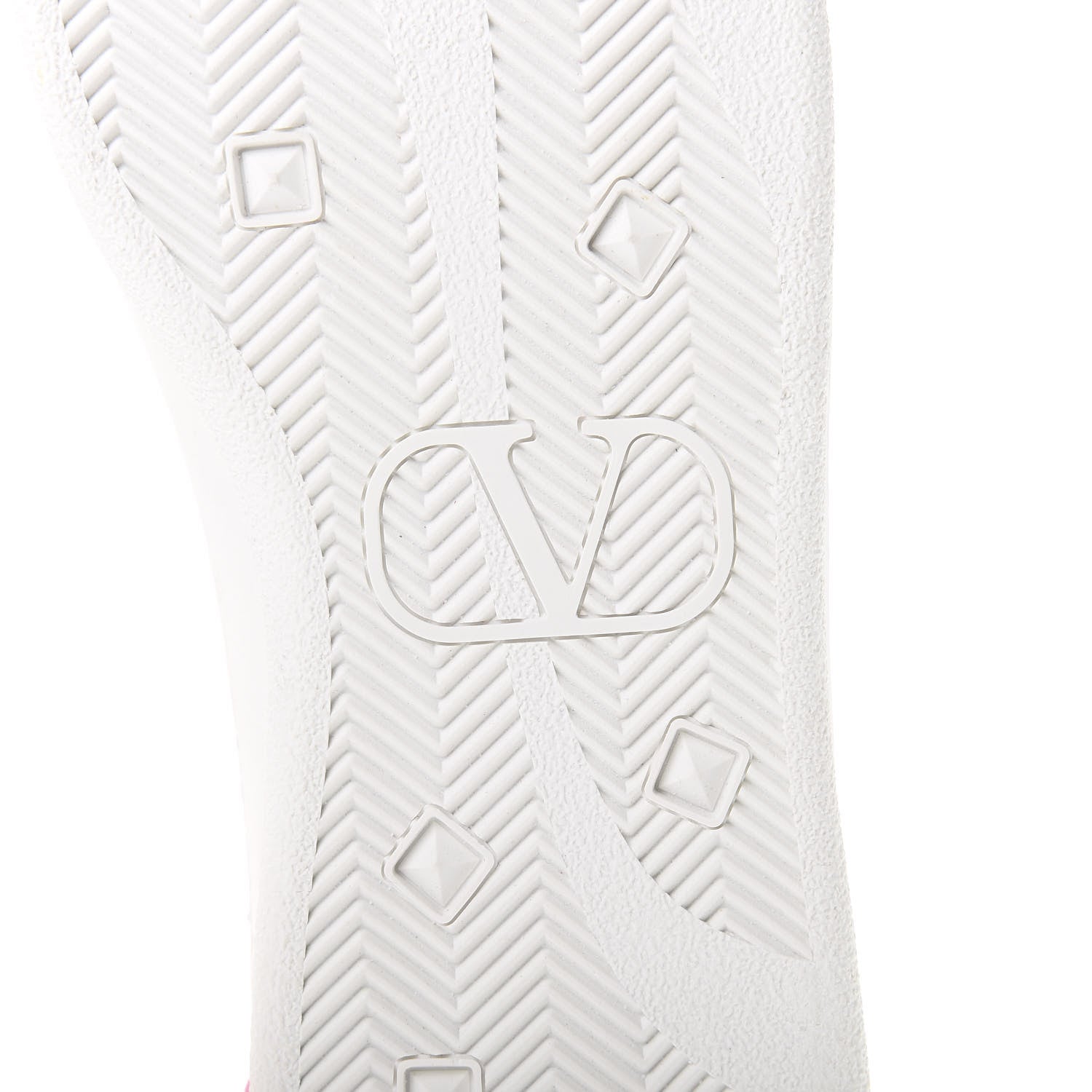 Valentino Garavani Calfskin Womens Backnet Sneakers 41 White Fuchsia 6 of 10
