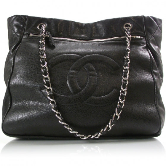 Caviar Large Tote Black