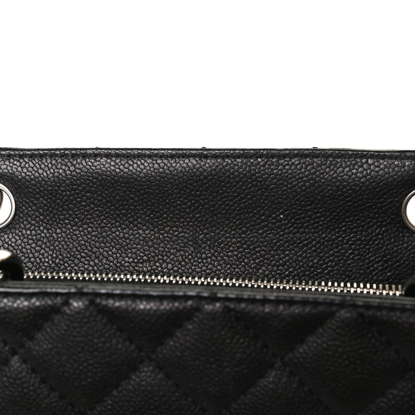 Caviar Quilted Grand Shopping Tote GST Black