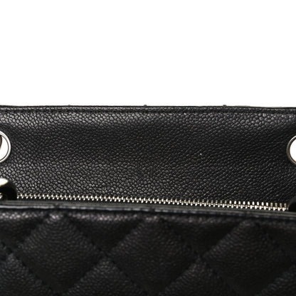 Chanel Caviar Quilted Grand Shopping Tote GST Black 12 of 12