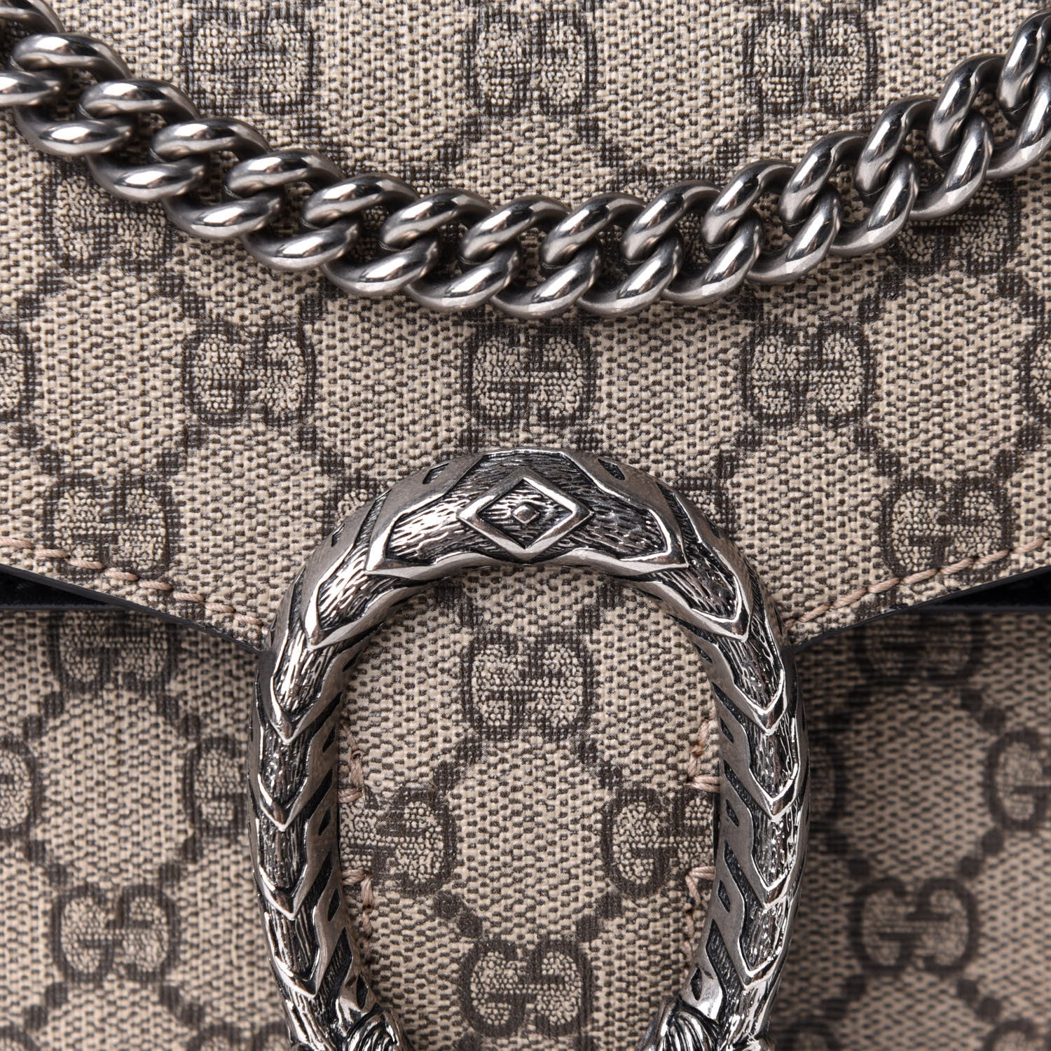 Gucci GG Supreme Monogram Small Dionysus Shoulder Bag Black 8 of 10