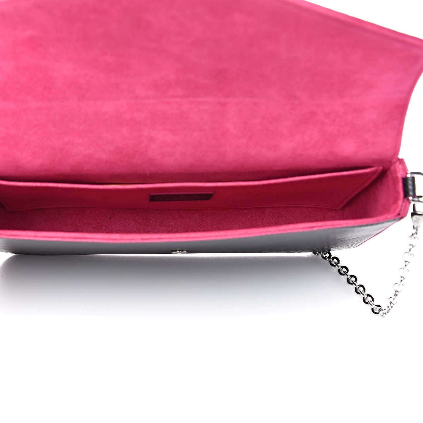 Epi Pochette Felicie Black Hot Pink