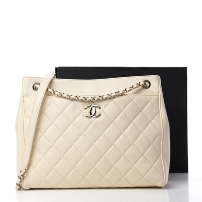 Chanel Caviar Quilted CC Tote Beige 12 of 12