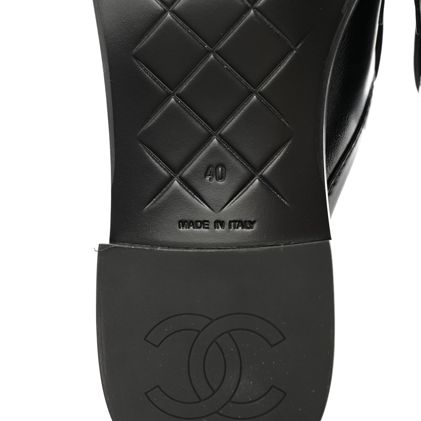 Lambskin Quilted CC Turnlock Mules 40 Black