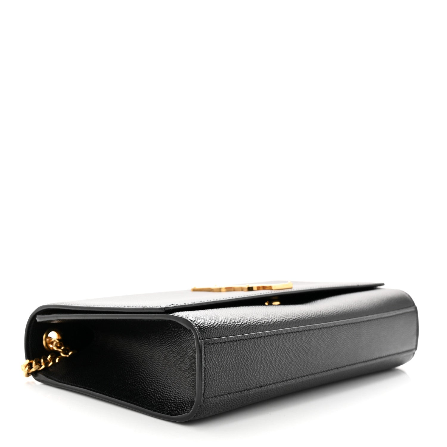 Saint Laurent Grain De Poudre Medium Classic Monogram Kate Satchel Black 4 of 10