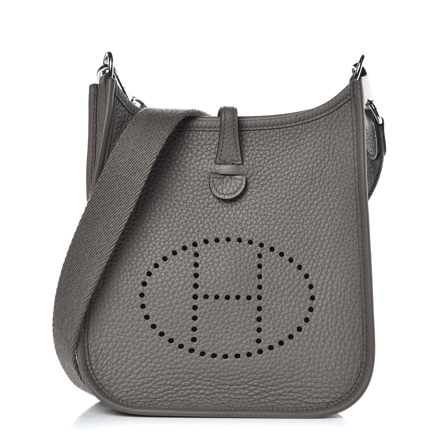 Hermes Taurillon Clemence Amazone Evelyne TPM Etain 1 of 8