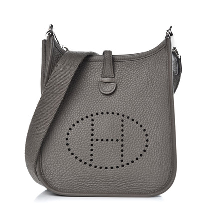 Hermes Taurillon Clemence Amazone Evelyne TPM Etain 1 of 8