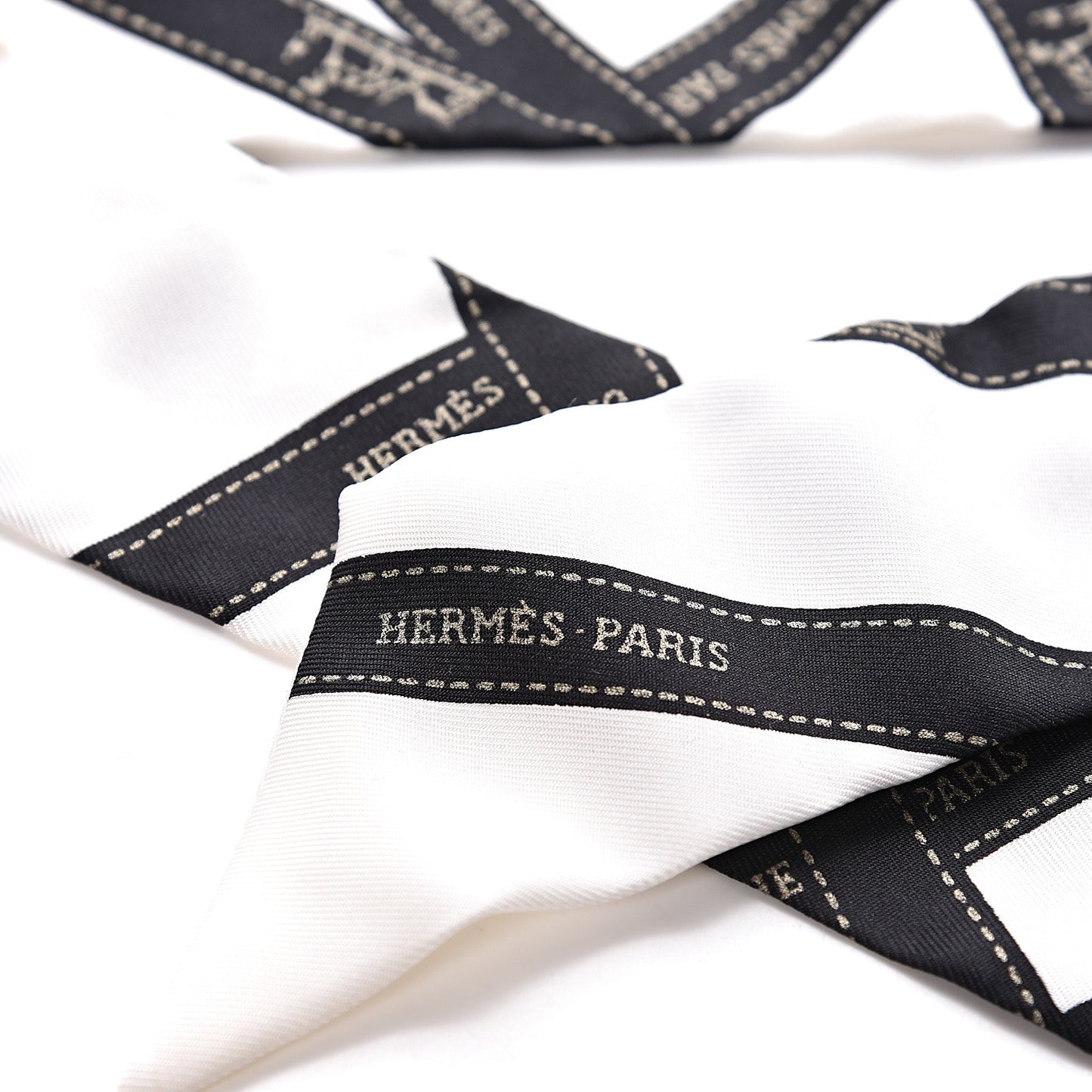 Silk Bolduc Twilly White Black