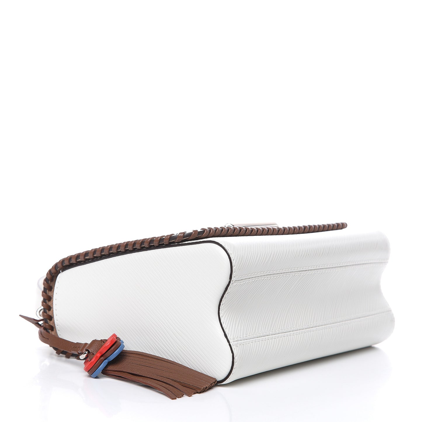 Epi Flower Twist Shoulder Bag MM White