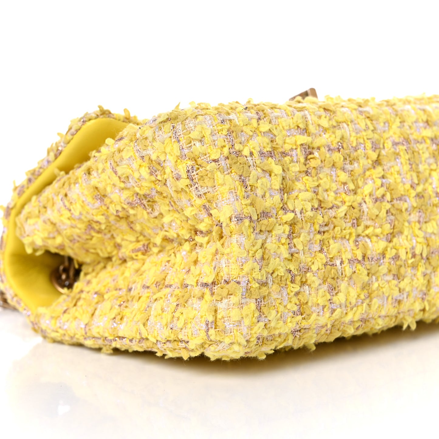 Tweed Quilted 2.55 Reissue Mini Flap Yellow
