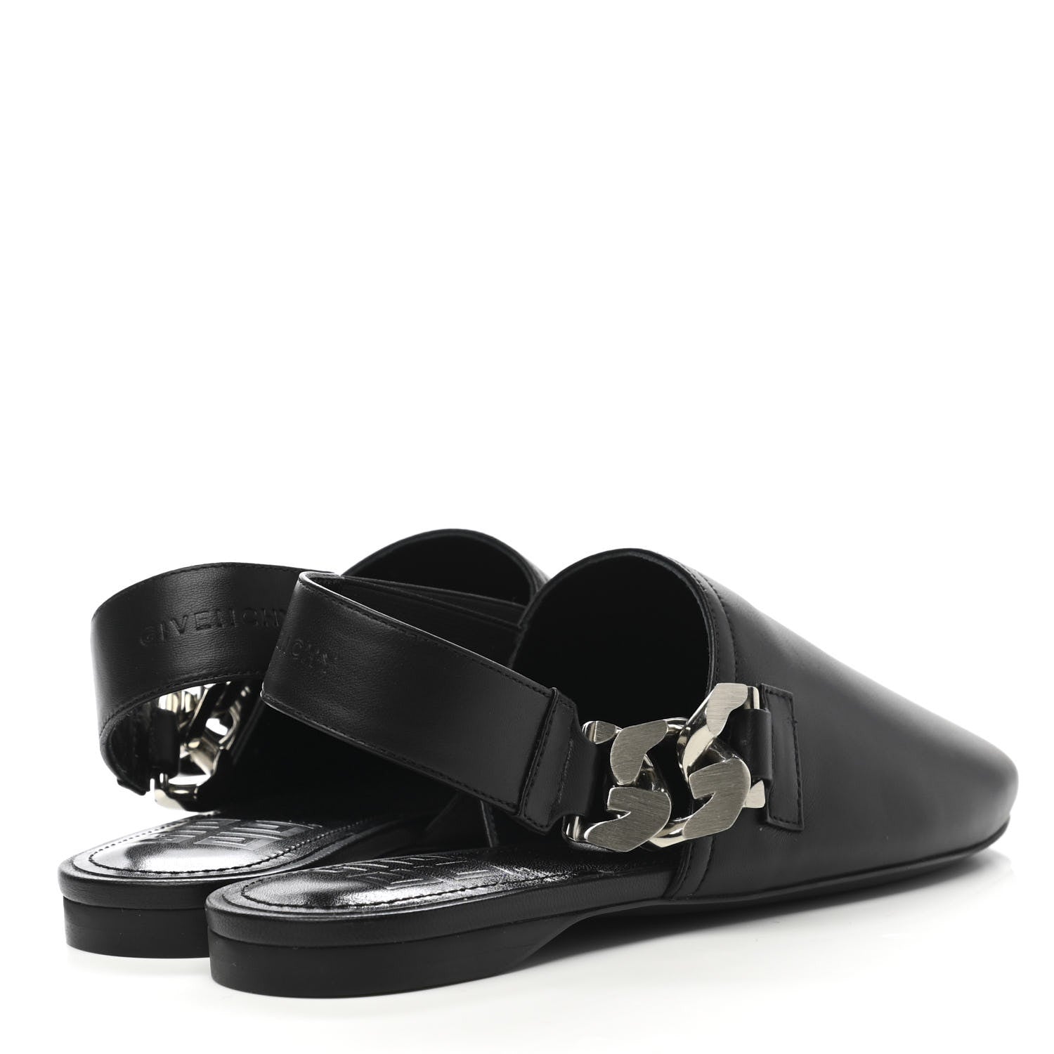 Givenchy Nappa G-Chain Slingback Flat 37 Black 4 of 9