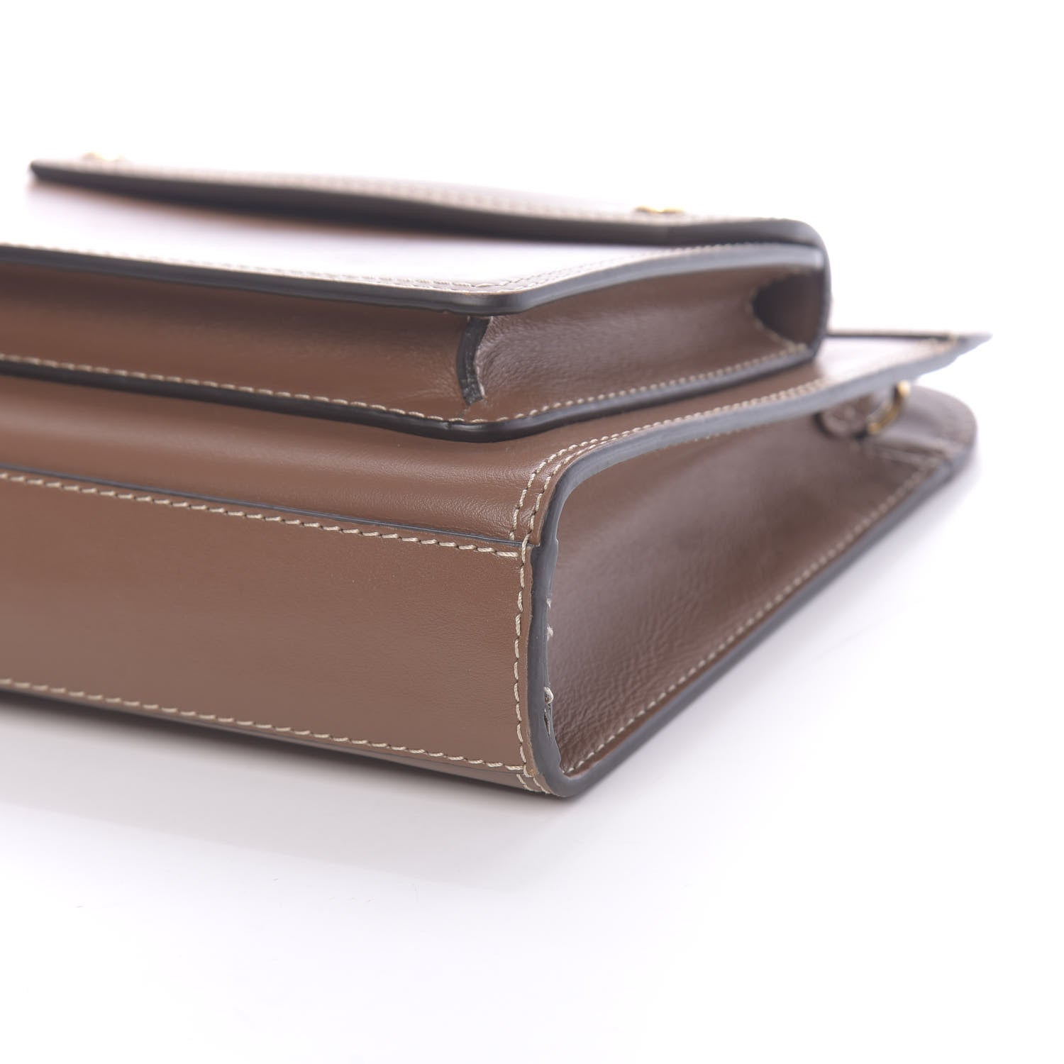 Burberry Smooth Calfskin Mini Pocket Bag Malt Brown 9 of 13