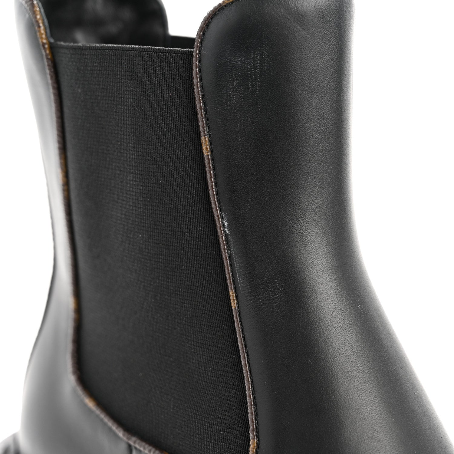 Louis Vuitton Calfskin Monogram Beaubourg Ankle Boots 39 Black 10 of 13