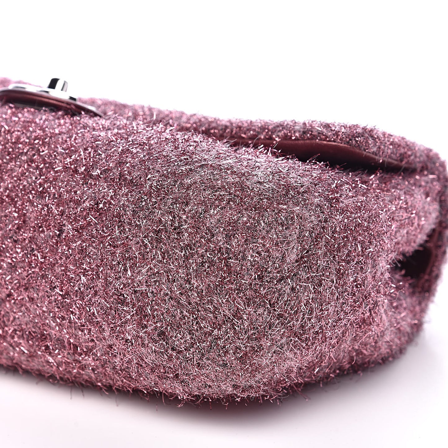 Lurex Knit Medium Pluto Glitter Flap Pink